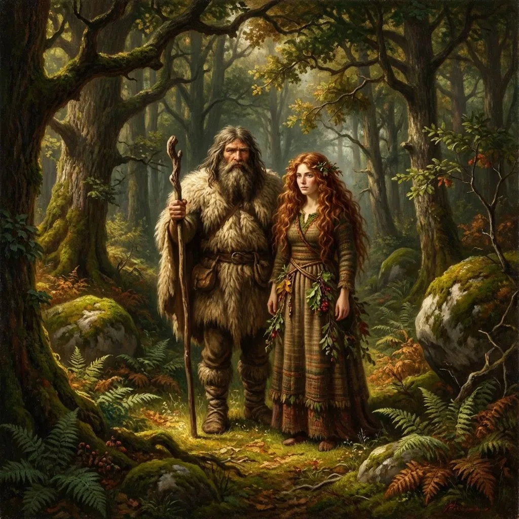 La pareja del bosque