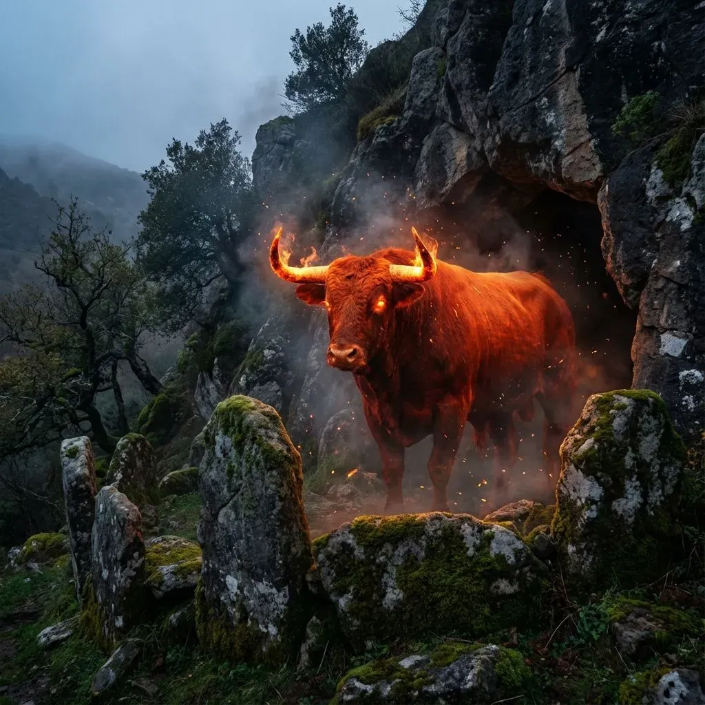 Aatxe, the guardian bull of the chasm