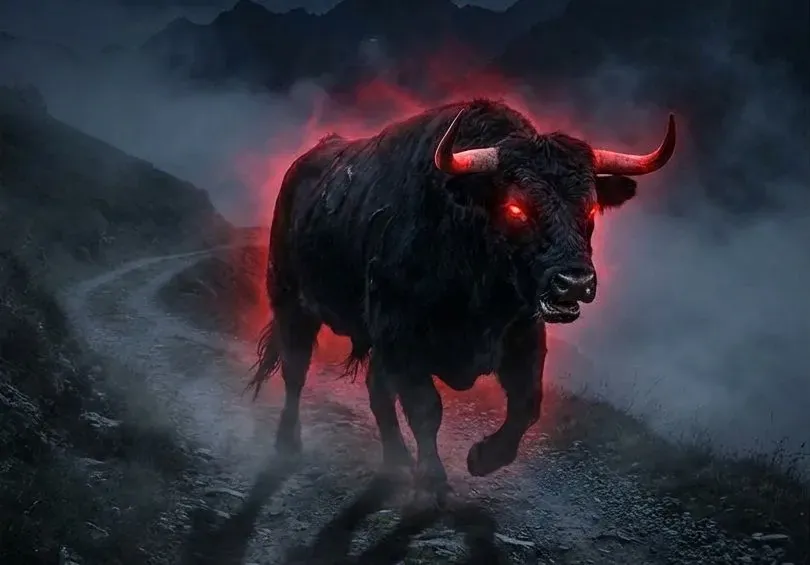 Zezengorri, the red bull